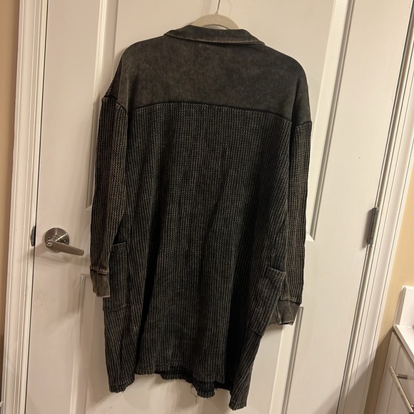 Zenana Vivian Dress w/ Side Pockets - Ash Black - L - Picture 8 of 13